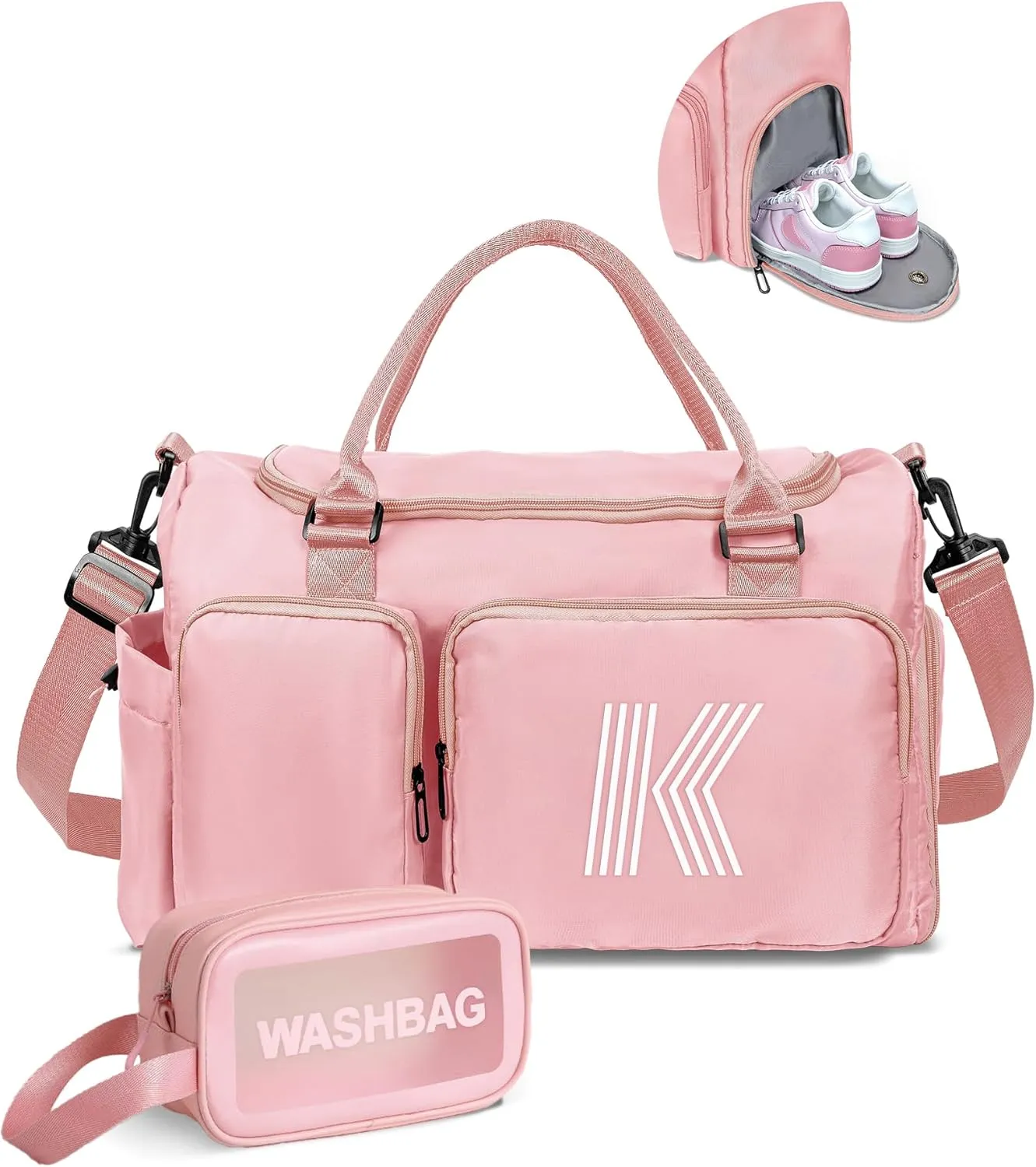 Travel Duffel Gym Bag, Personalized Weekender Bag, Friend Wedding Girlfriend Birthday Gifts for Women, girls suitcase