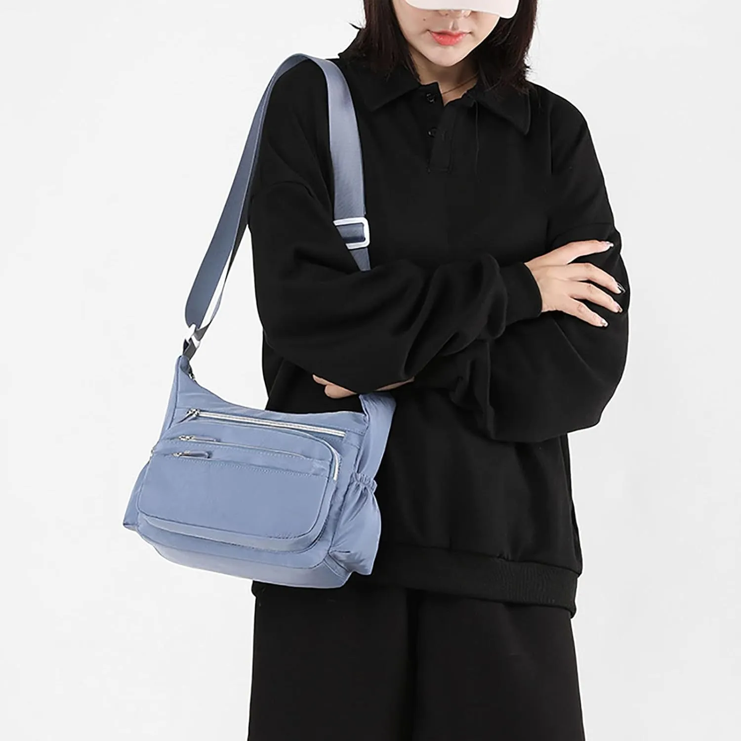 Trendy Ladies Shoulder Bag Womens Pocket Casual Crossbody Bag Ladies Shoulder Messenger Handbag For Daily Use