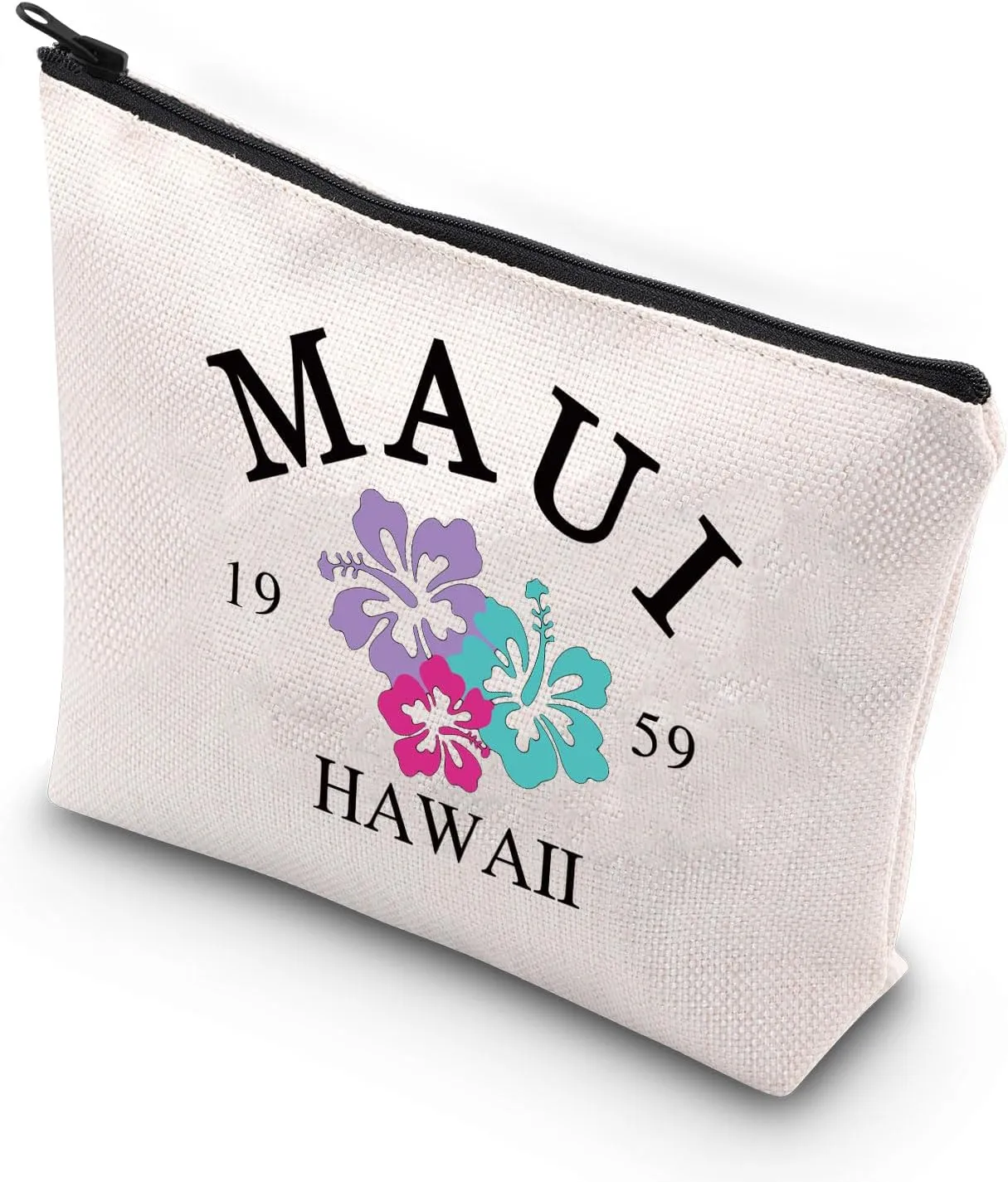 VAMSII Bachelor Party Gift Camp Toiletry Bag Maui 1959 Hawaii Aesthetic Cosmetic Bag Summer Party AccessoriesMAUI 1959