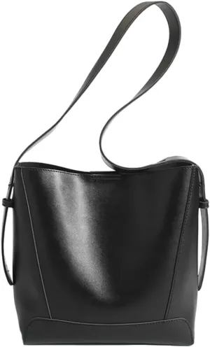 Vegan Leather Bucket Bags for Women Stylish Crossbody Bags Travel Tote Shoulder Bag Large Handbag Purse