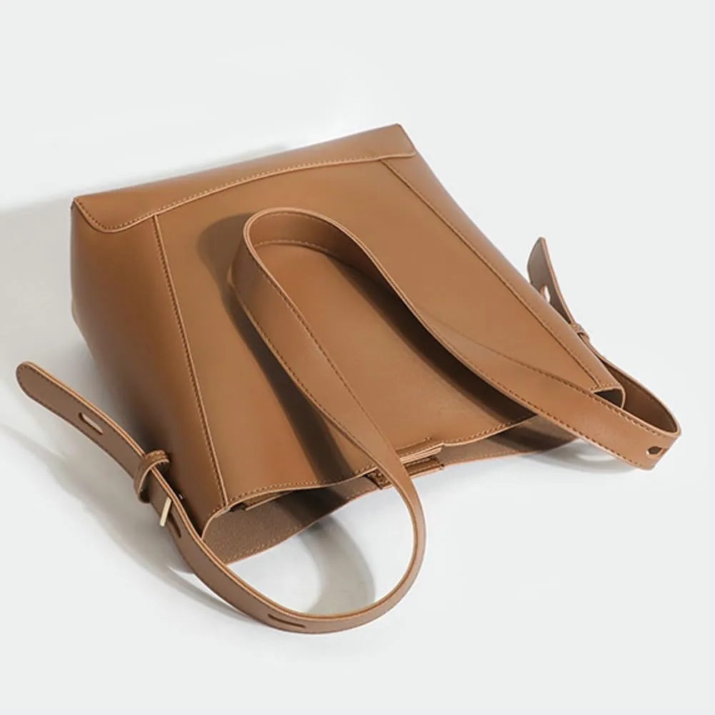Vegan Leather Bucket Bags for Women Stylish Crossbody Bags Travel Tote Shoulder Bag Large Handbag Purse