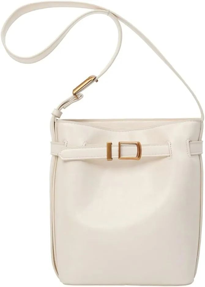 Vegan Leather Hobo Bags for Women Bucket Bag Purse Chic Solid Color Shoulder Bag Tote Handbag