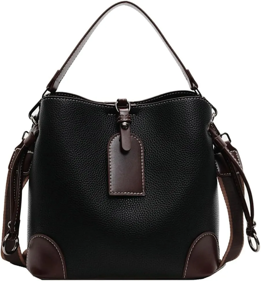 Ventilate Bucket Bags with Large Capacity Casual Handbags for Women Simple Trendy Bucket Bags for Daily Life