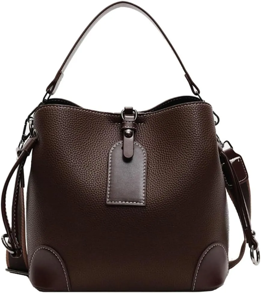 Ventilate Bucket Bags with Large Capacity Casual Handbags for Women Simple Trendy Bucket Bags for Daily Life
