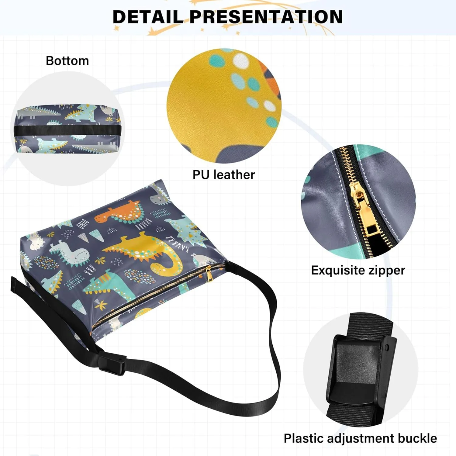 Watercolor Leopard Skin Brown Ladies Leather Purses Hobo Women's Large Purse Stylish Animal Print Designer Hobo Bags