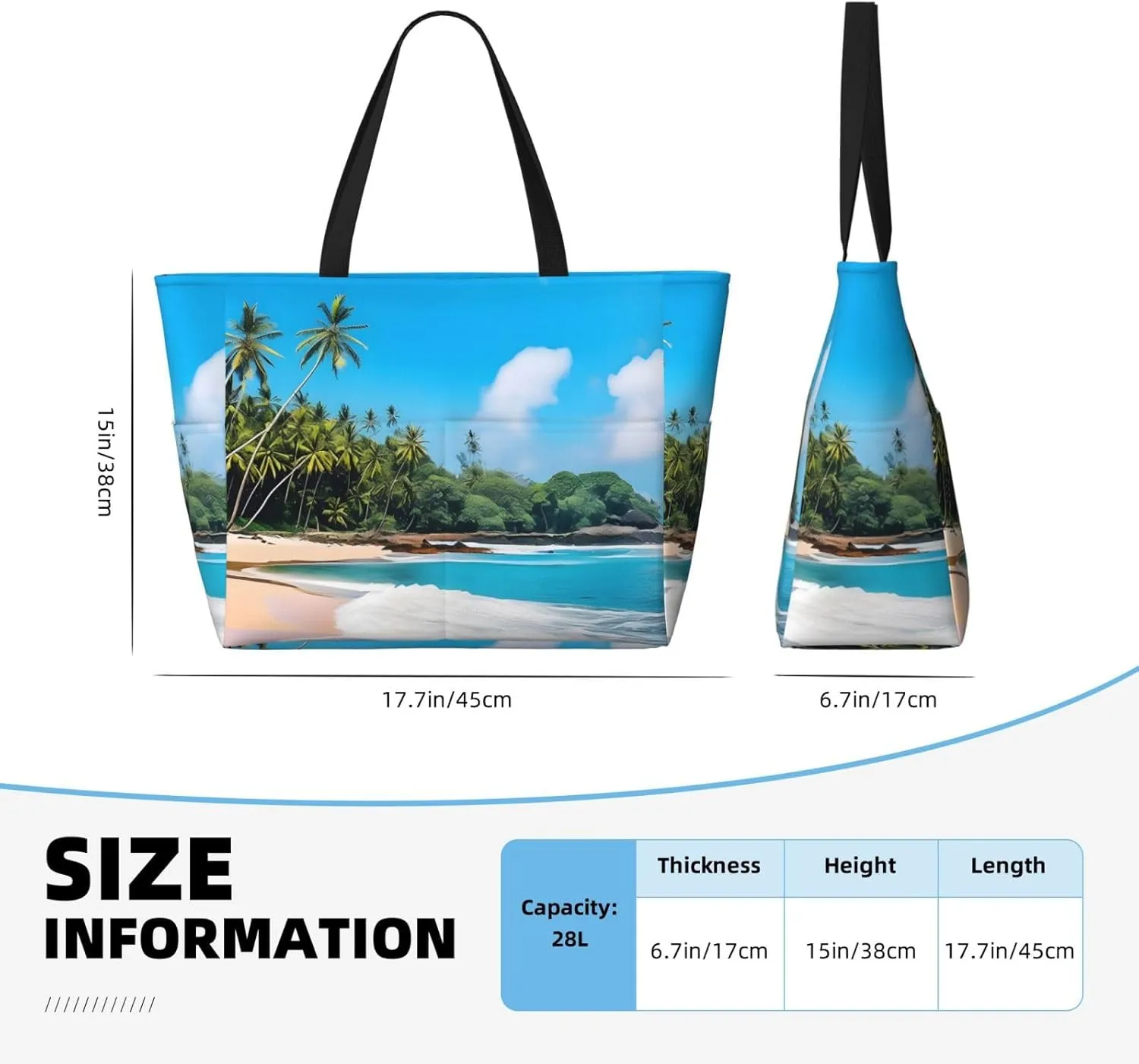 Waterproof Beach Bag for Women Sandproof Beach Tote Bag Large Capacity Swim Pool Bag Foldable Travel Duffel Bags