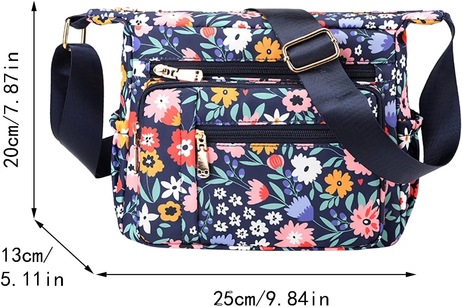 Women Shoulder Handbag Roomy Multiple Pockets Bag For Ladies Crossbody Purse Fashion Tote Top Handle (A, One Size)