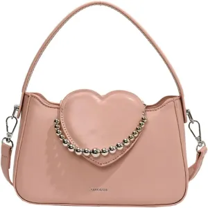 Womens Chic Shoulder Crossbody Bag Vegan Leather Purse Small Tote Bag Y2k Handbag Cute Clutch Satchel with Chain