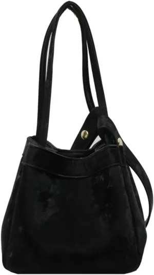 Womens Vegan Leather Handbags Chic Shoulder Bag Small Bucket Tote Bag Y2k Purse Satchel 2024