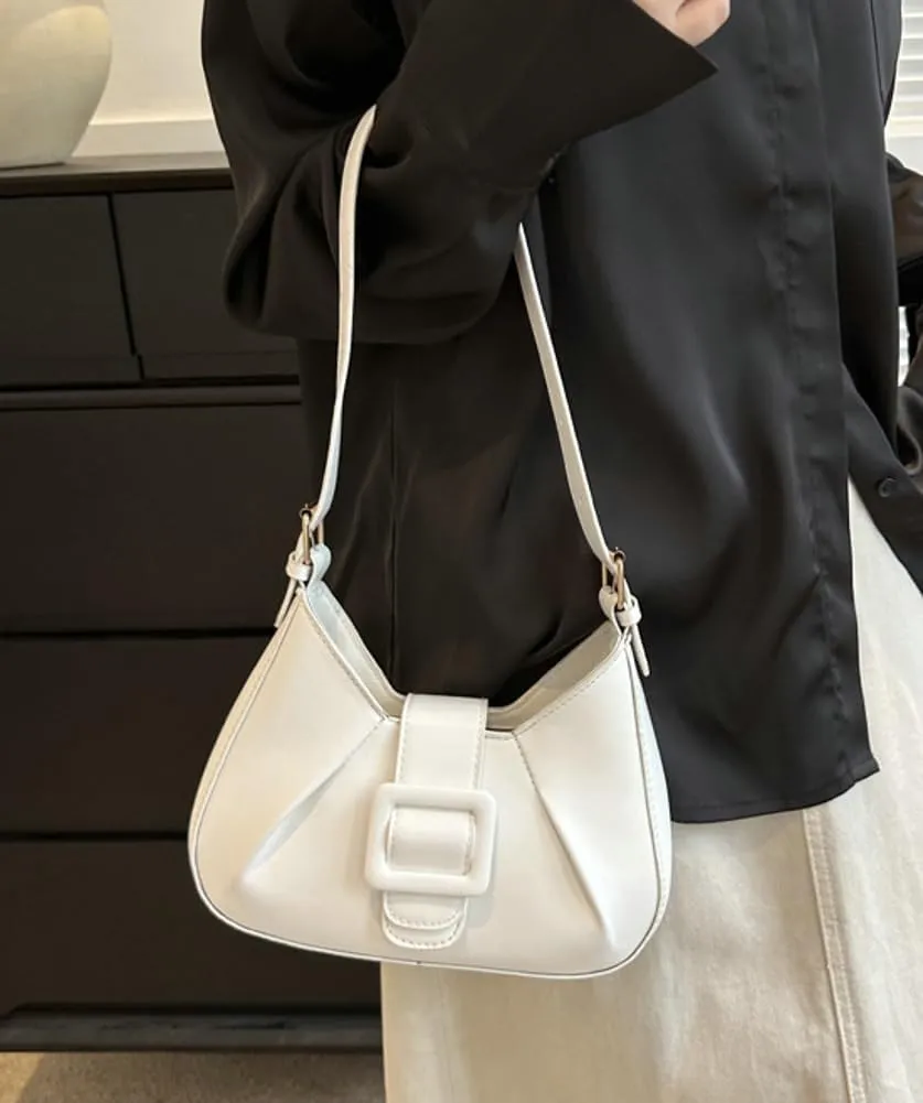 Womens Vegan Leather Shoulder Bag Chic Dumpling Tote Bag Y2k Small Handbags Top Handle Purse Satchel