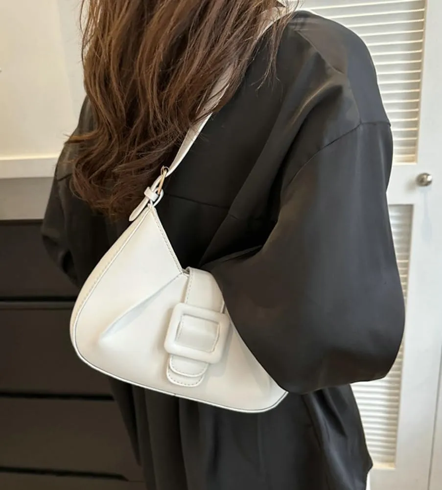 Womens Vegan Leather Shoulder Bag Chic Dumpling Tote Bag Y2k Small Handbags Top Handle Purse Satchel