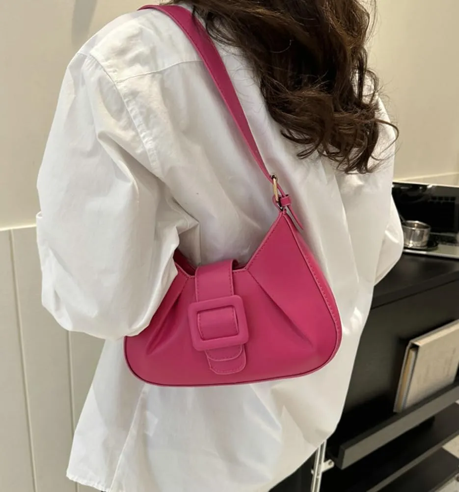Womens Vegan Leather Shoulder Bag Chic Dumpling Tote Bag Y2k Small Handbags Top Handle Purse Satchel