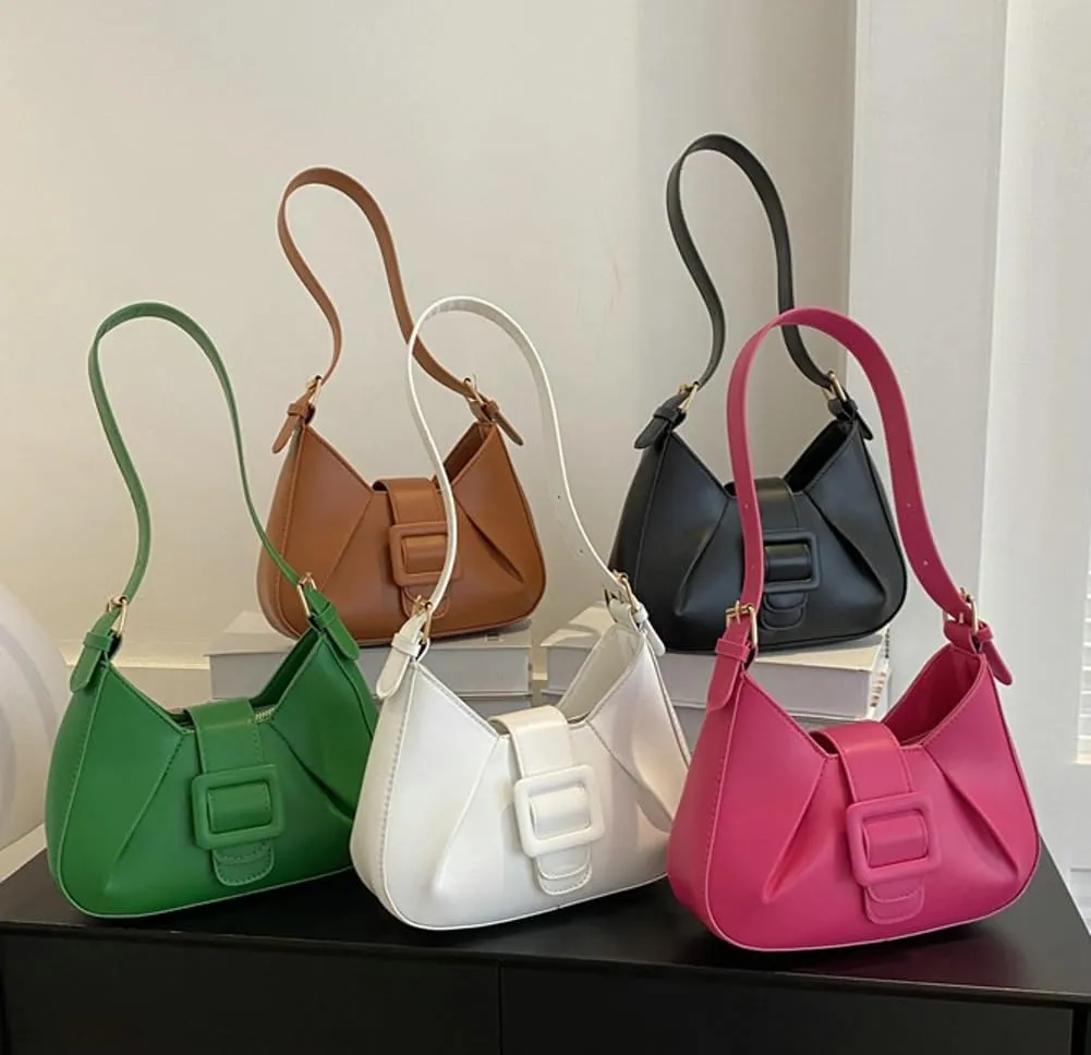 Womens Vegan Leather Shoulder Bag Chic Dumpling Tote Bag Y2k Small Handbags Top Handle Purse Satchel