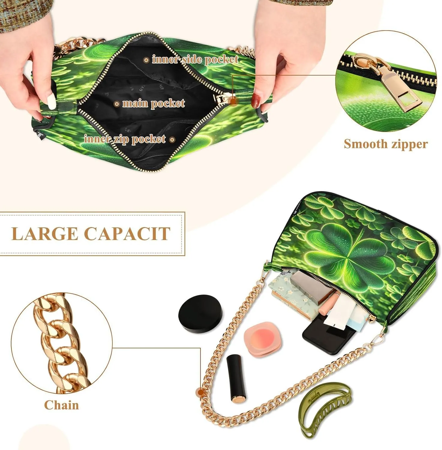 Xray Flowers Small Bag, Crossbody Bags for Women Trendy
