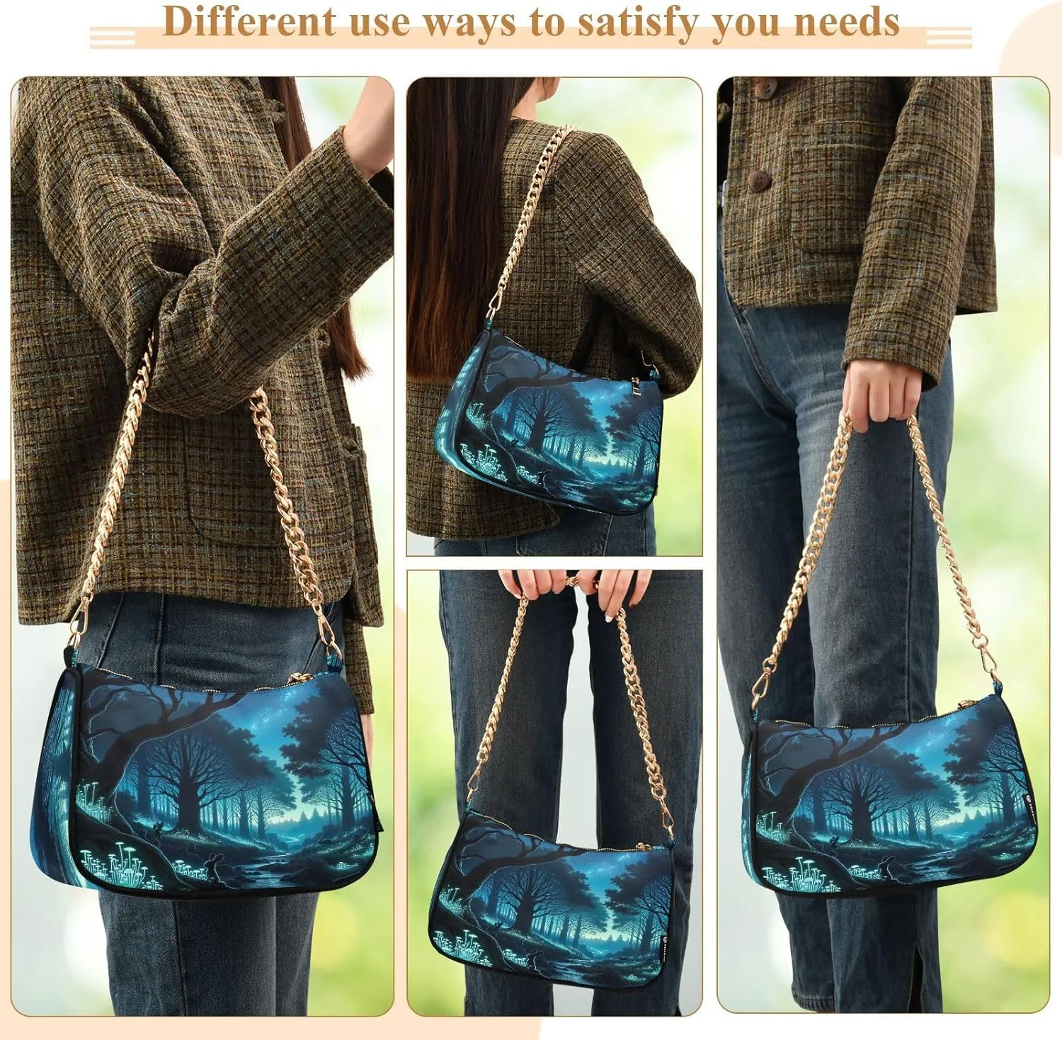 Xray Flowers Small Bag, Crossbody Bags for Women Trendy