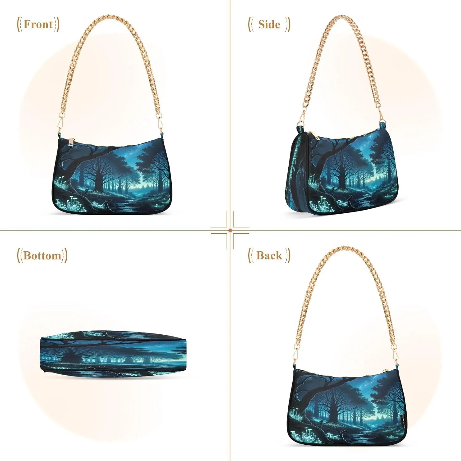 Xray Flowers Small Bag, Crossbody Bags for Women Trendy