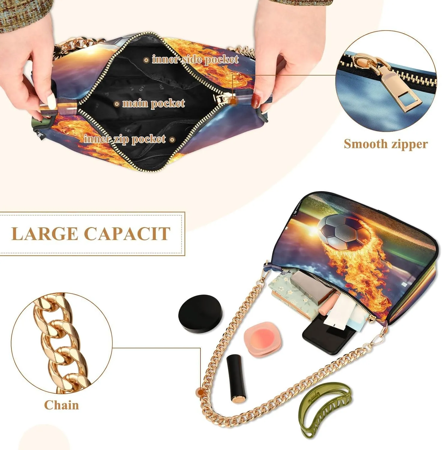 Xray Flowers Small Bag, Crossbody Bags for Women Trendy