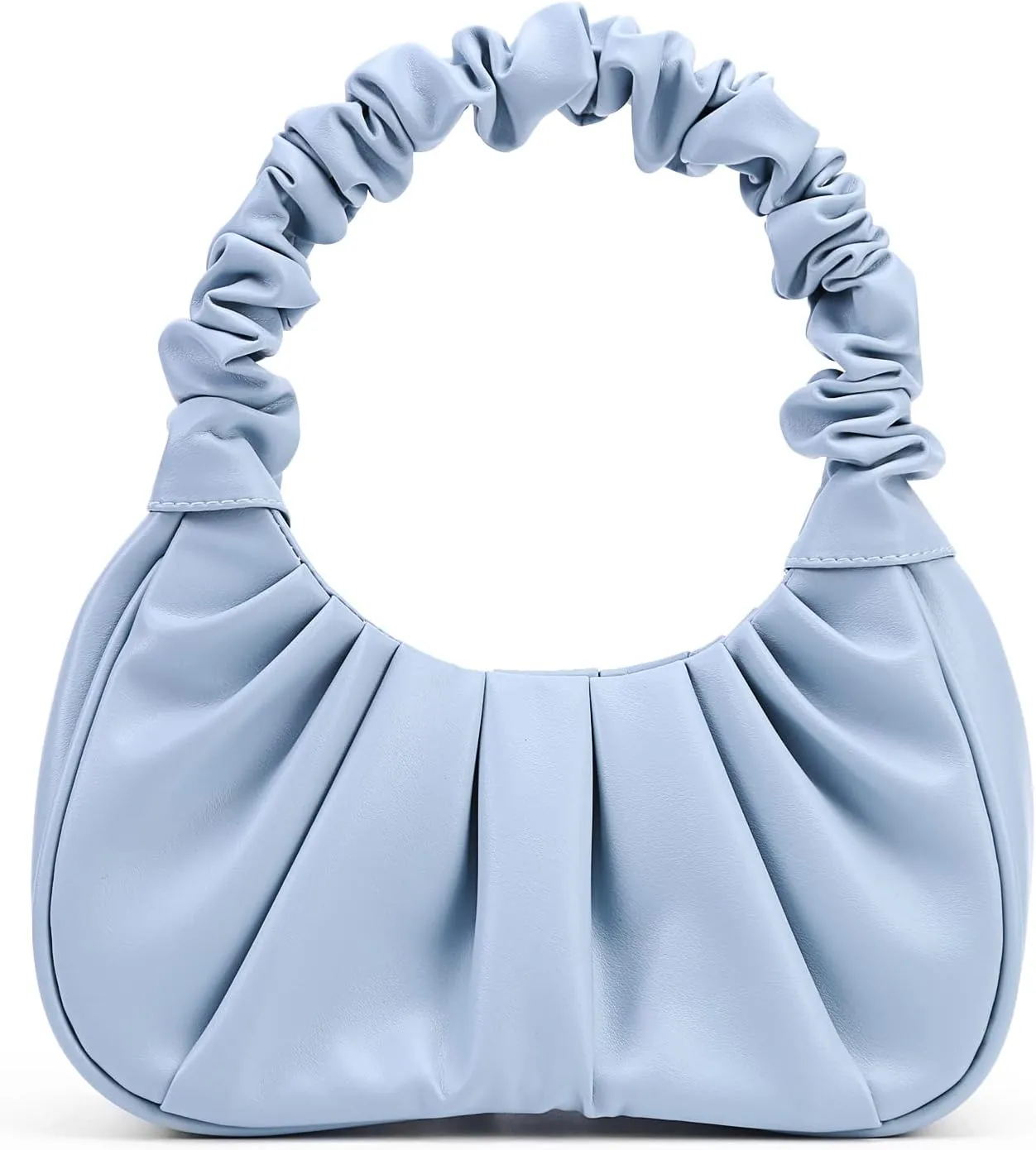 Y2K Purse Bags Chic Pouch Bag Vegan Leather Hobo Handbag Mini Shoulder Bag Underarm Bag Purse for Women
