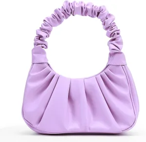 Y2K Purse Bags Chic Pouch Bag Vegan Leather Hobo Handbag Mini Shoulder Bag Underarm Bag Purse for Women