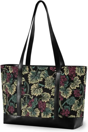 Yummy Grapes Pattern Purple Brown Large Capacity bags for women professional with zipper for Travel Pool Swim Beach Vacation Necessities with diaper bolso para laptop