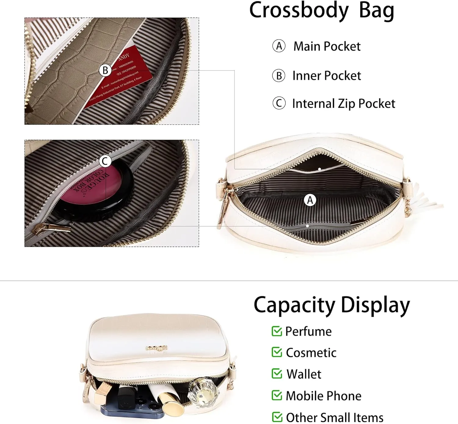 ZOCAI Camera Crossbody Shoulder Bags for Women Small Cluth Vegan Leather Handbag Purses with Adjustable Strap Lightweight