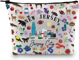 Zuo Bao Jersey City New Jersey Gift Jersey City Lover Jersey City NJ Jersey City Makeup Bag Jersey City Gift Jersey City Souvenir (NEW JERSEY)